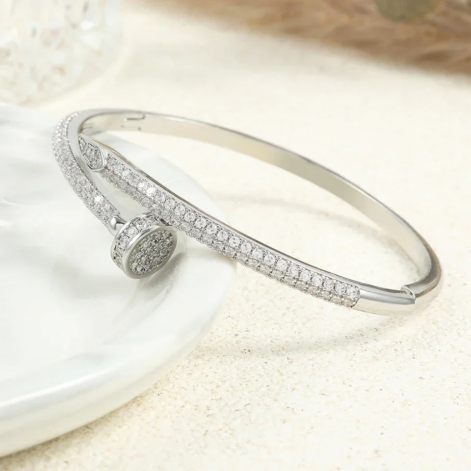 Hermiz Nail Bracelet with Stones
