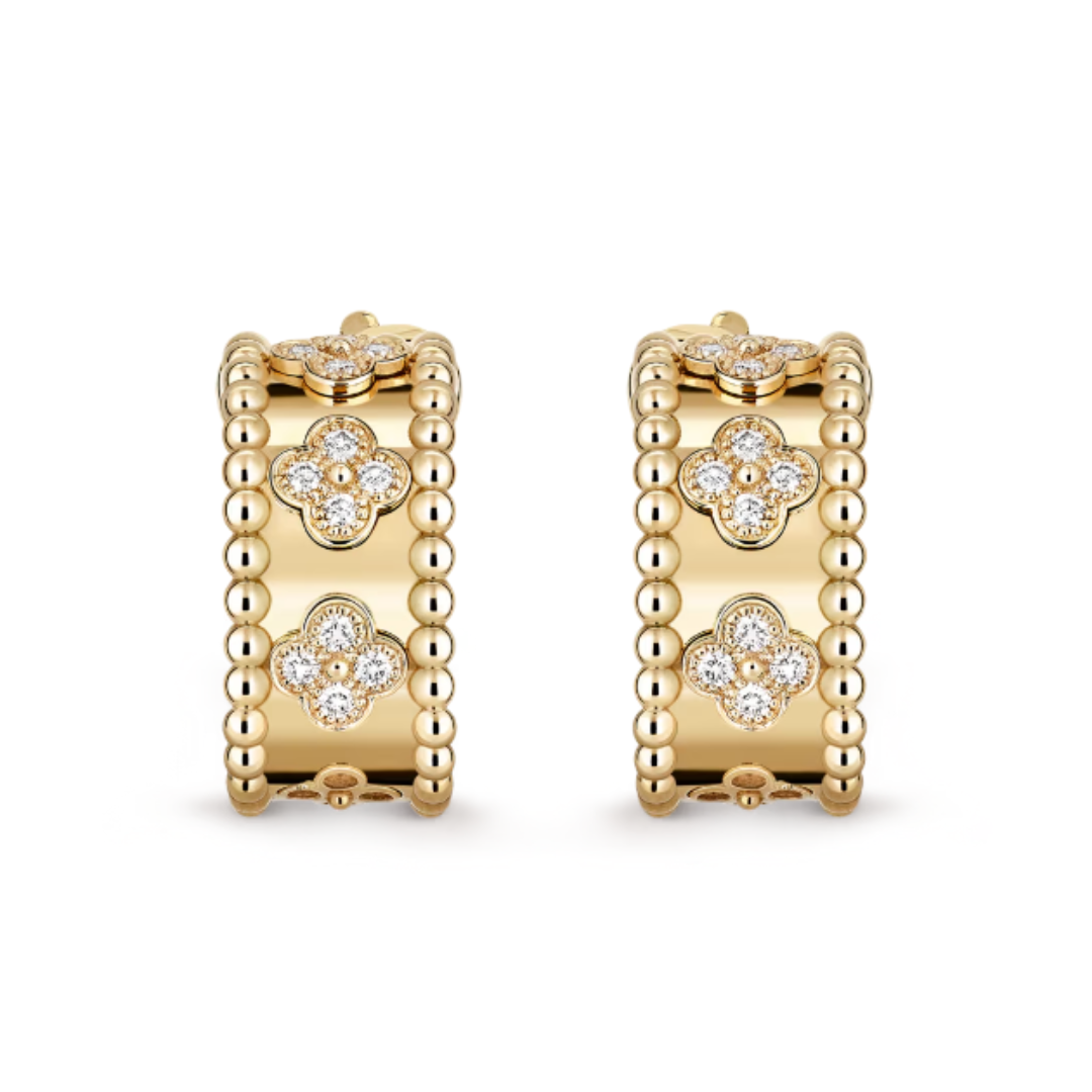 Abby Earrings- Diamond / Gold