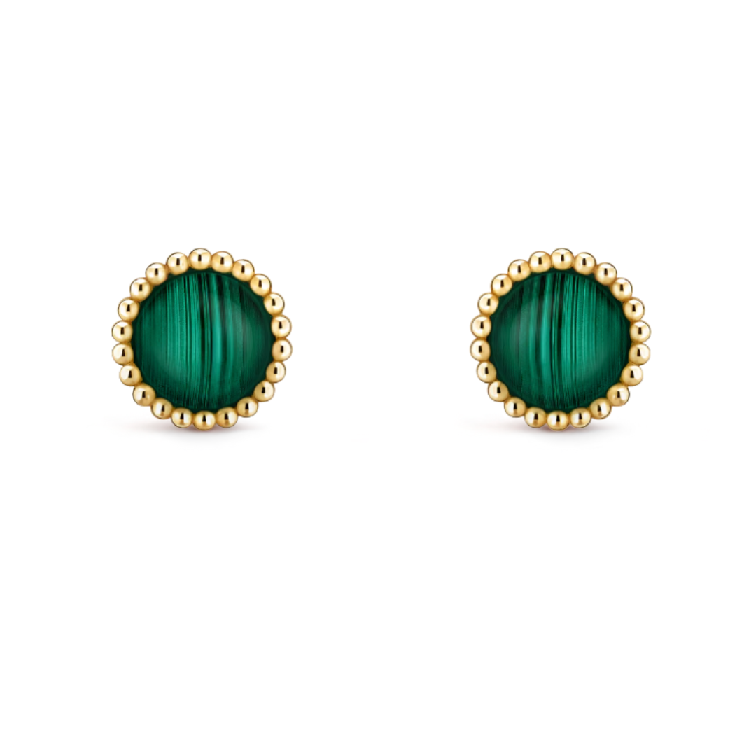 Sassy Earrings - Green/ Gold