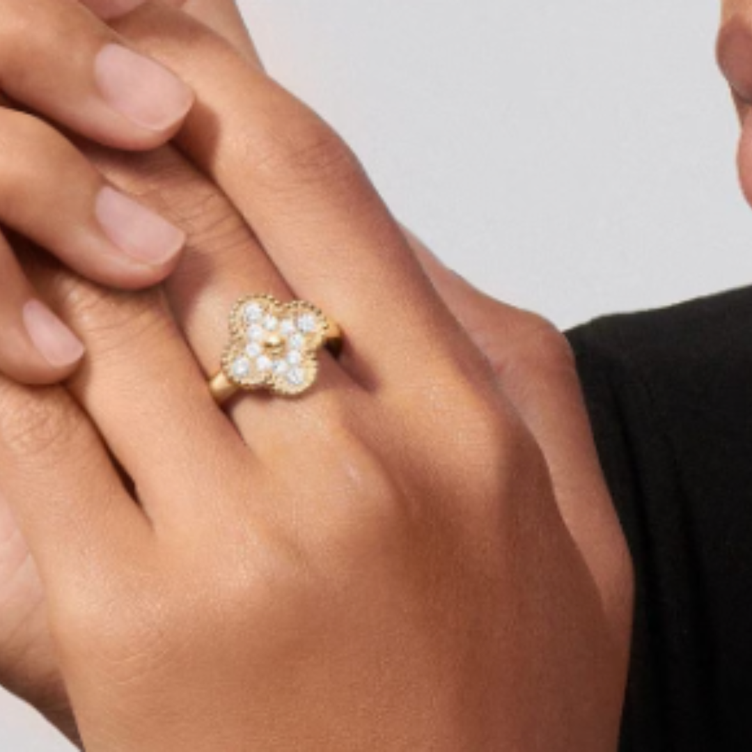 Amber Ring - Diamond/ Gold