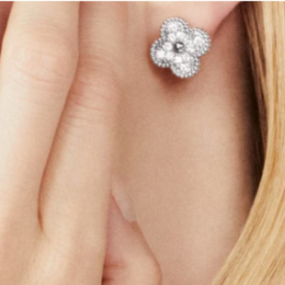 Coki Earrings- Diamond / Silver
