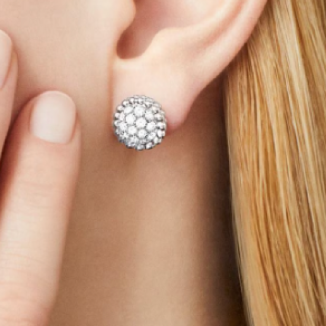 Sassy Earrings- Diamond / Silver
