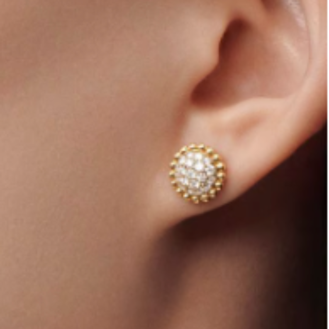 Sassy Earrings- Diamond / Gold