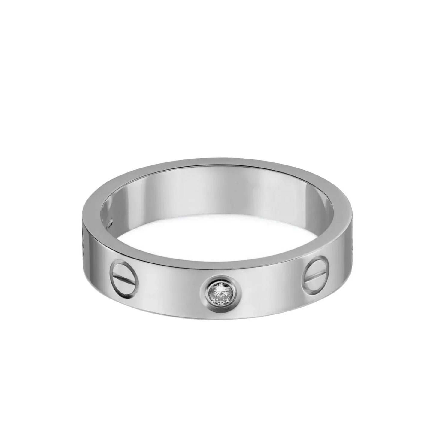 Ava Diamond Stone Ring - Silver