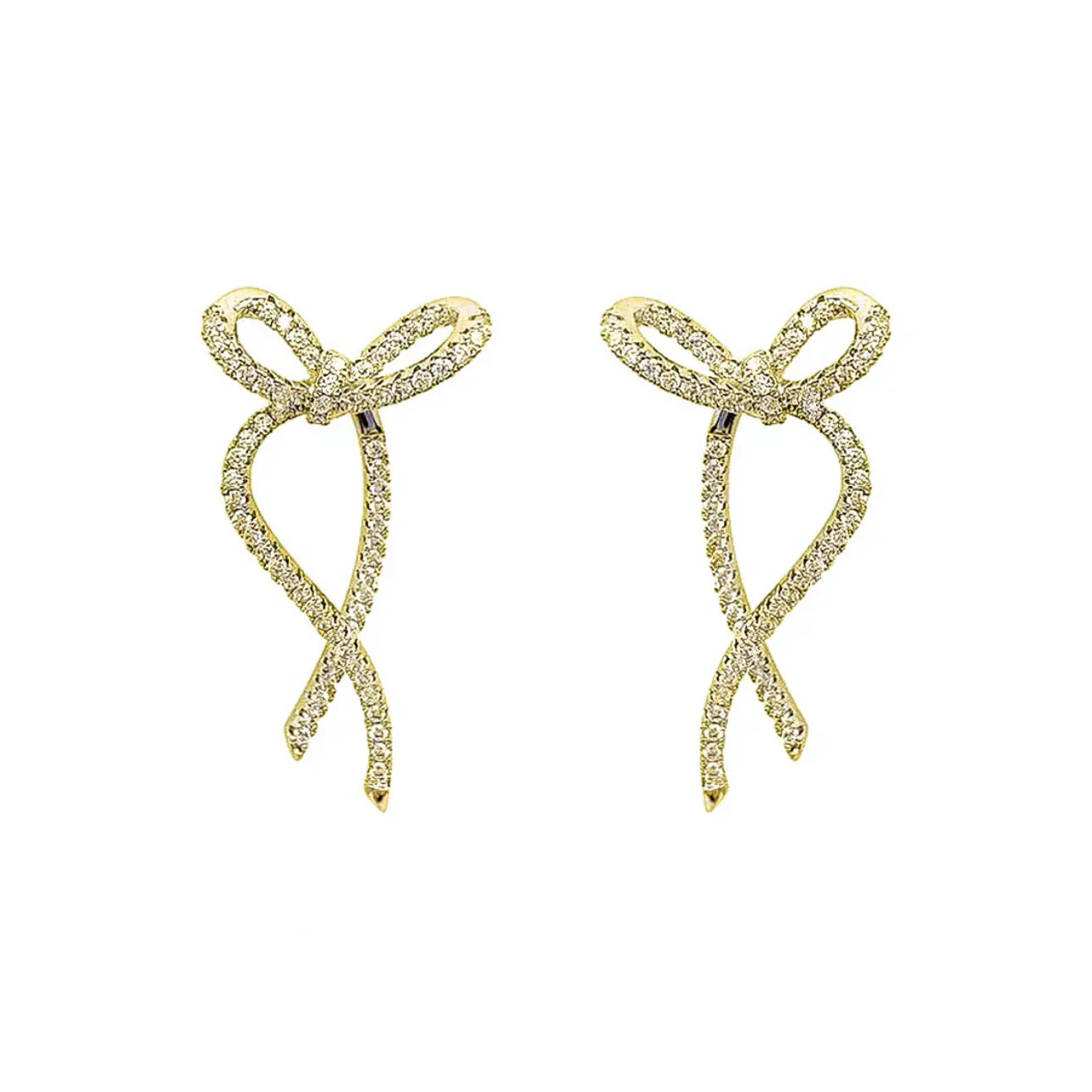 Marta Bow Earrings - Gold