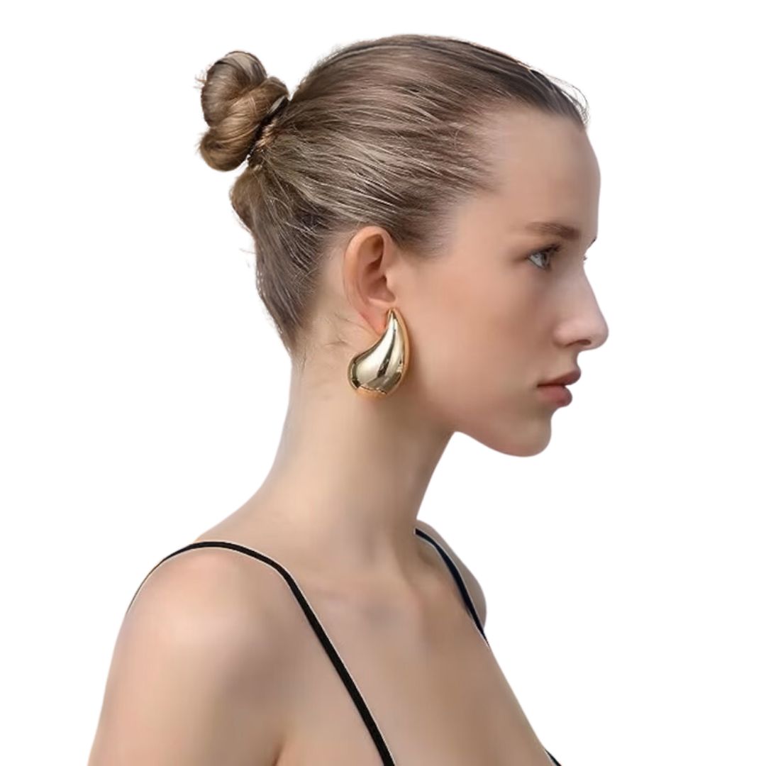 Gold Teardrop Earrings