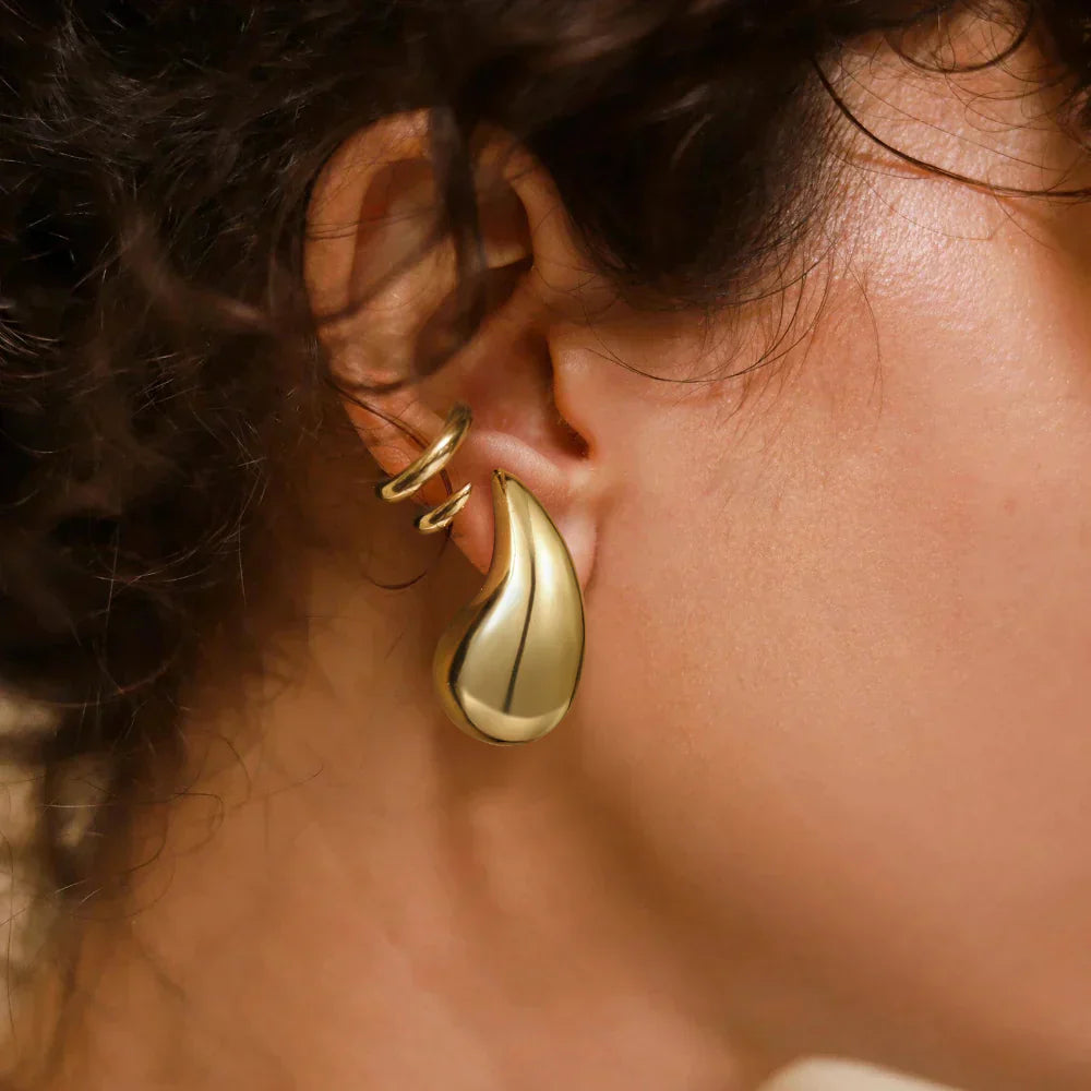 Gold Teardrop Earrings