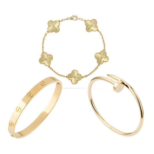 Golden | Stackable Bracelet Set