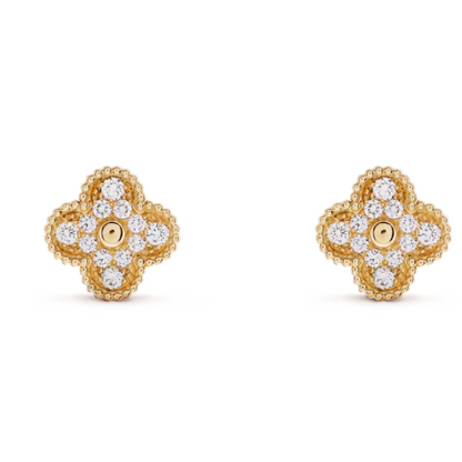 Coki Earrings- Diamond / Gold