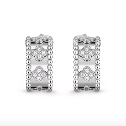 Abby Earrings- Diamond / Silver