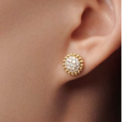 Sassy Earrings- Diamond / Gold