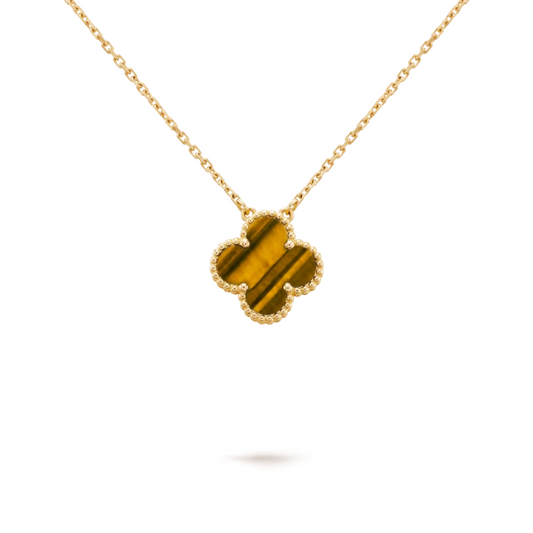 Golden Tiger | Clover Necklace