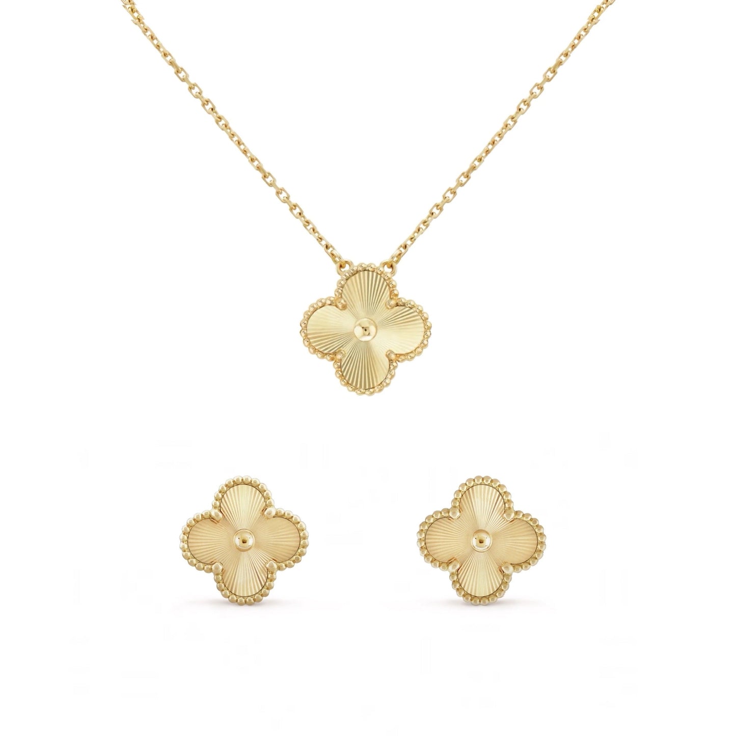 Golden Guilloché | Clover Set