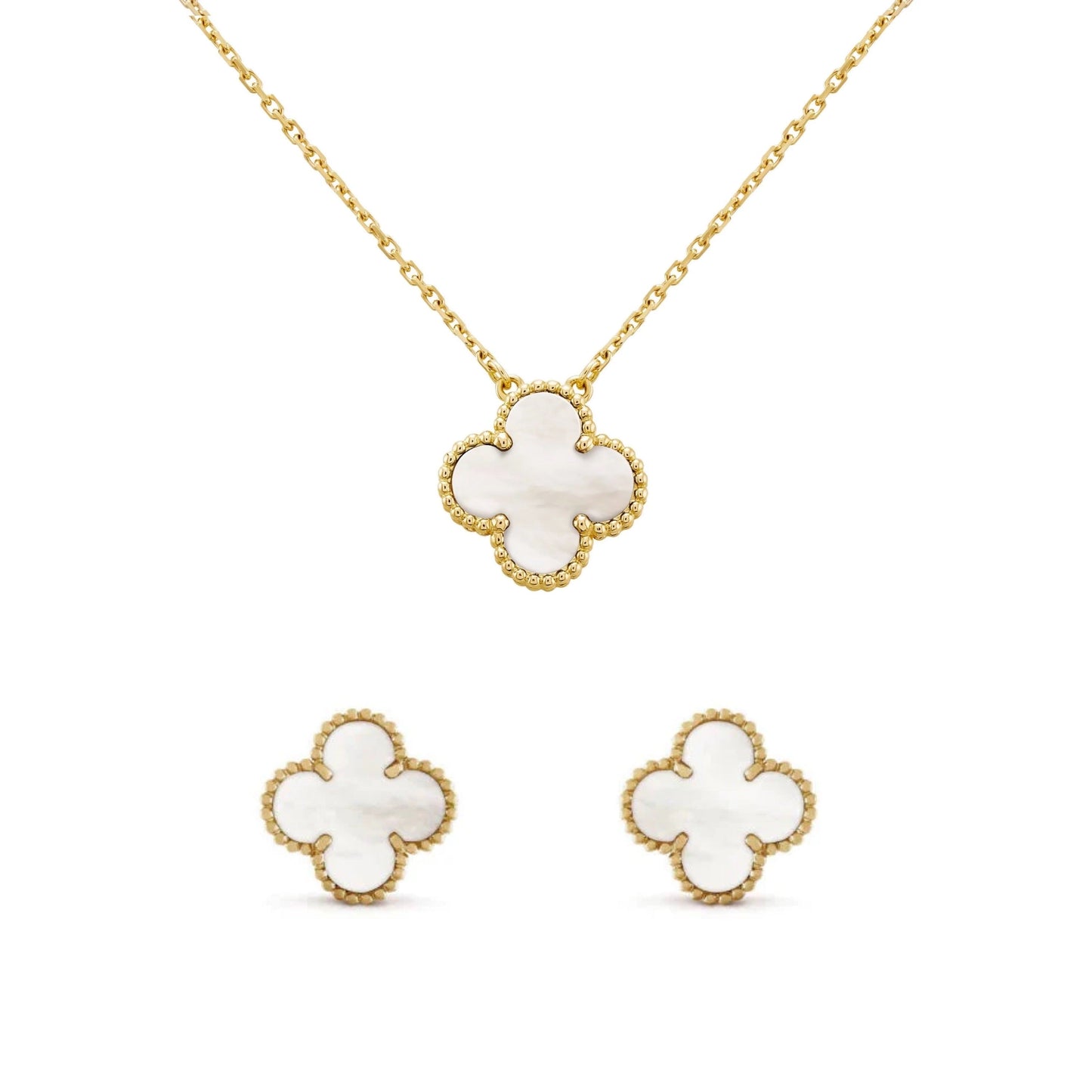 Golden White | Clover Set