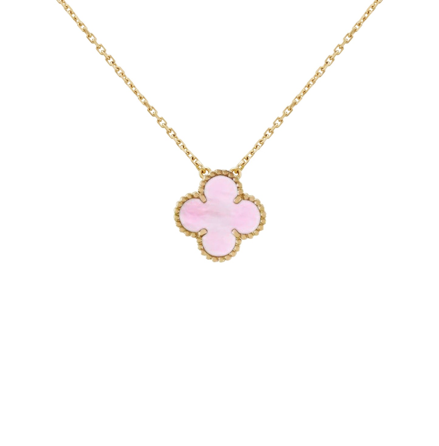 Golden Pink | Clover Necklace