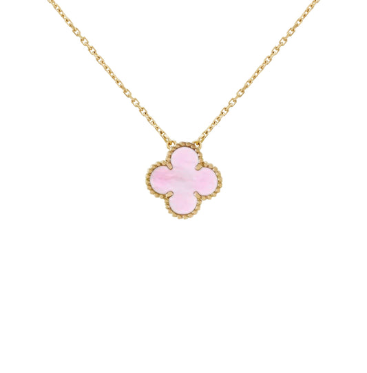 Golden Pink | Clover Necklace