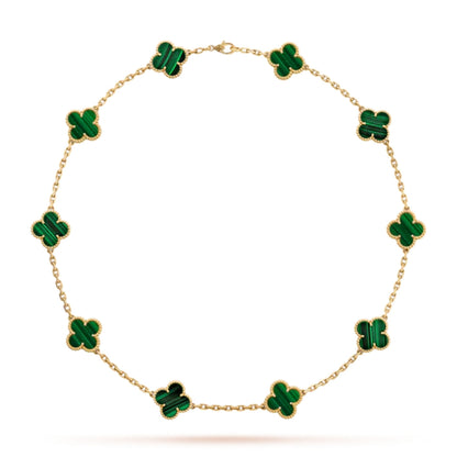 Golden Green Luxe | Clover Necklace