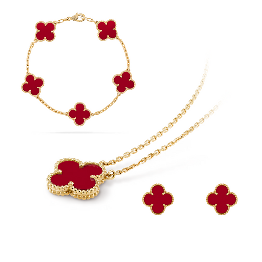 Golden Red Luxe | Clover Set