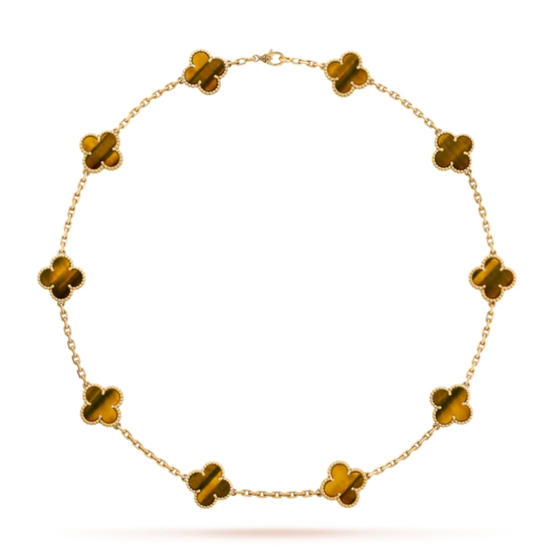 Golden Tiger Luxe | Clover Necklace