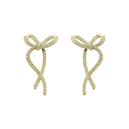 Marta Bow Earrings - Gold