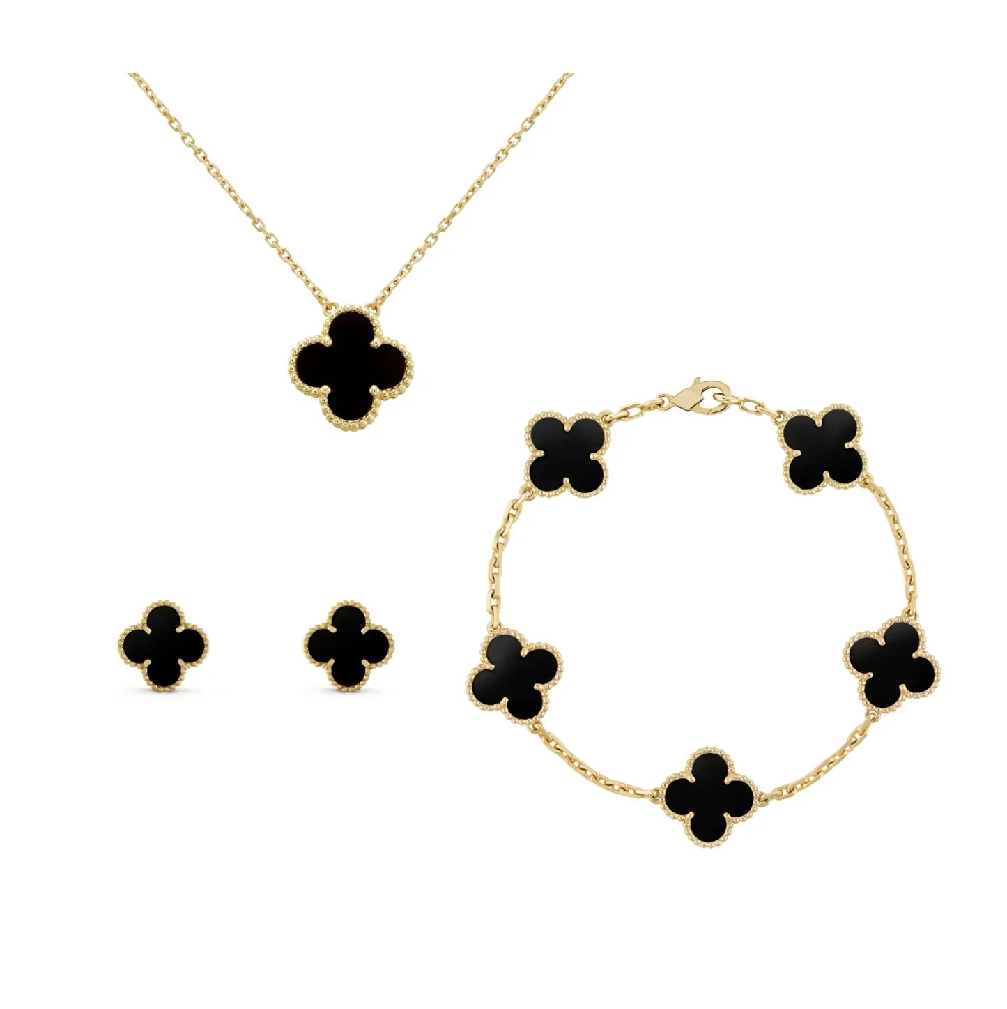 Golden Black Luxe | Clover Set