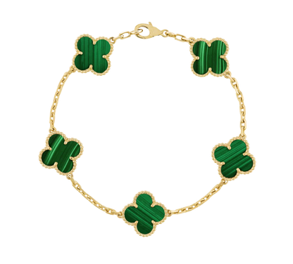 Golden Harmony | Clover Bracelet Set