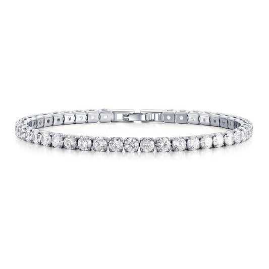 Silberne Funkeln | Tennis-Armband