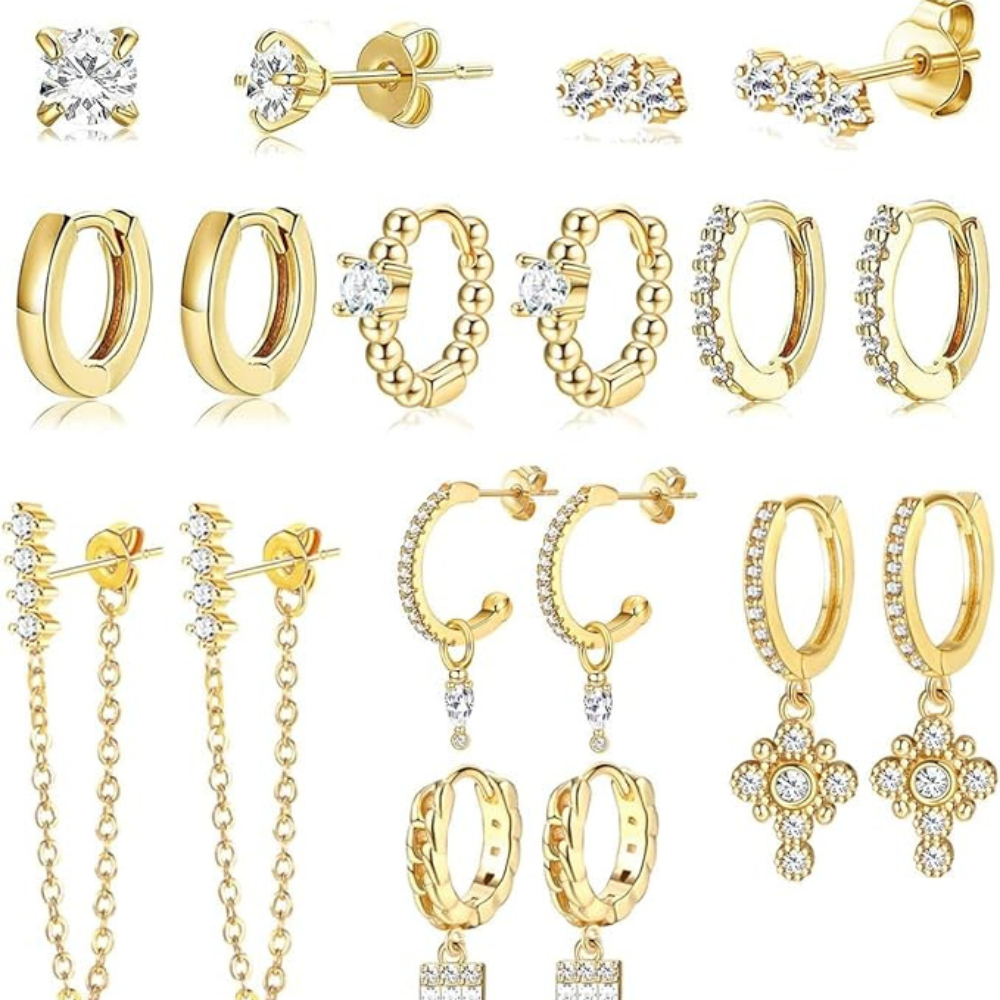 Pairs P. Earrings- Gold