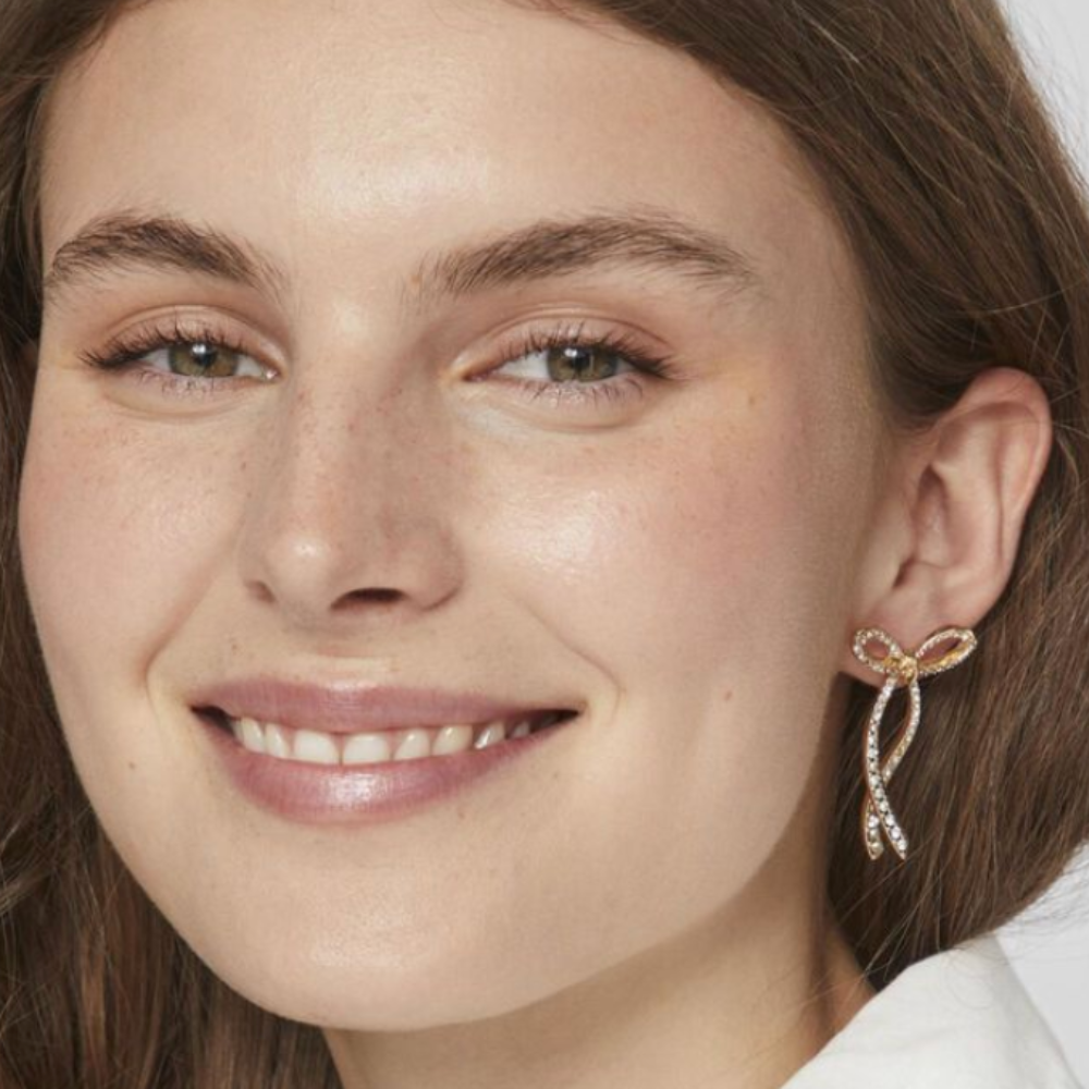Marta Bow Earrings - Gold