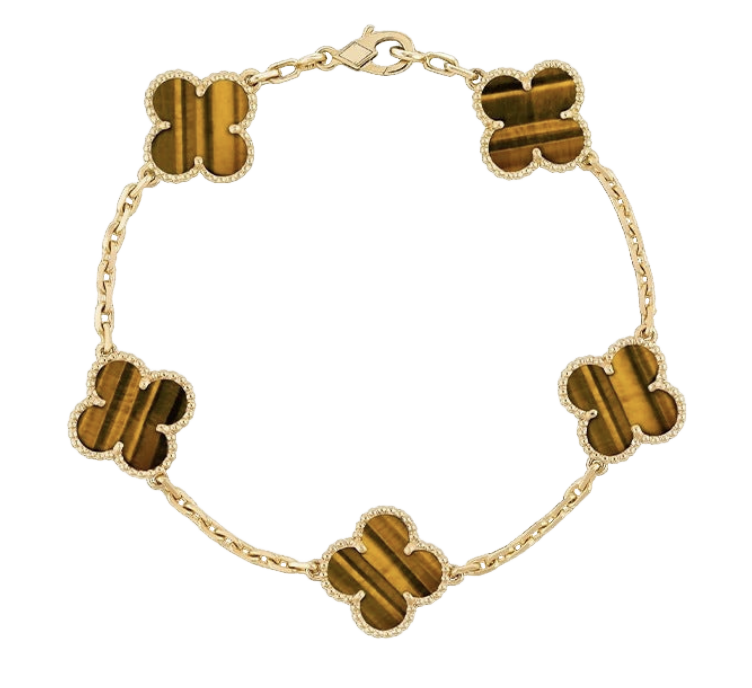 Golden Tiger | Clover Bracelet