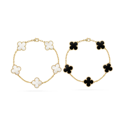 Golden Essence | Clover Bracelet Set